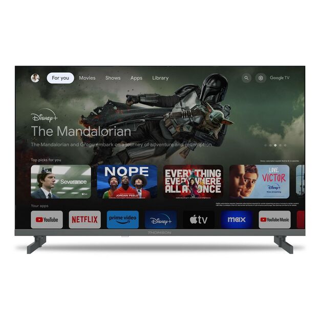 TV Set|THOMSON|65 |4K/Smart|QLED|3840x2160|Wireless LAN|Bluetooth|Google TV|Dark Grey|65QG4S14 20