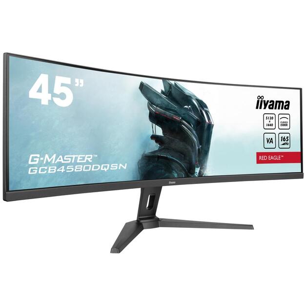 IIYAMA GCB4580DQSN-B1 44.5inch ETE VA DQHD Curved 1500R 165Hz 450cd/m2 0.8ms DP 2xHDMI USB-C Dock KVM 3xUSB 3.2 Speakers HDR400 (P)