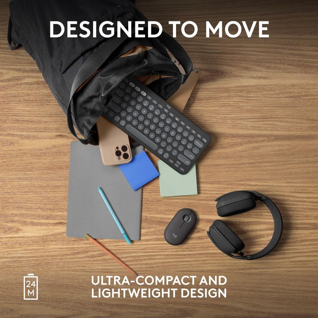 MOUSE USB OPTICAL WRL M350S/BLACK 910-007015 LOGITECH