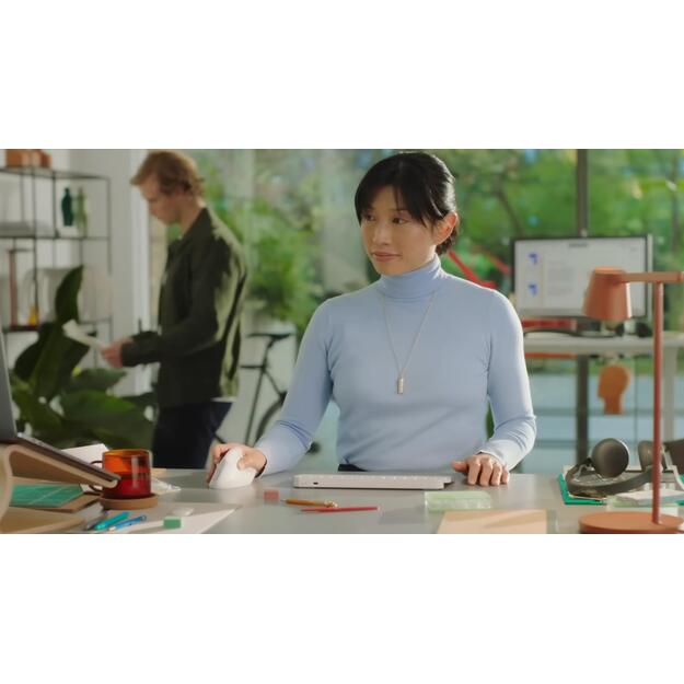 MOUSE USB OPTICAL WRL VERTICAL/WHITE RIGH 910-006475 LOGITECH 12