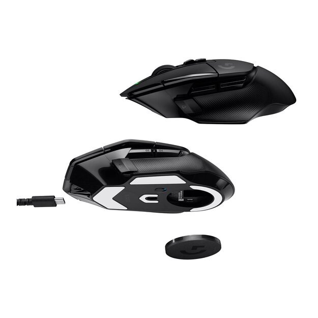 LOGITECH G G502 X LIGHTSPEED Mouse optical 8 buttons wireless 2.4 GHz USB LOGITECH LIGHTSPEED receiver black