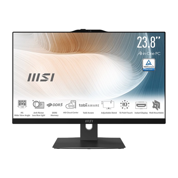 MSI Modern AM242P 1M-1223EU Intel Core Ultra 5 120U 8GB 512GB SSD W11P Black