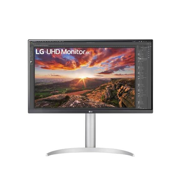 LCD Monitor|LG|27UP850K-W|27 |Gaming|Panel IPS|3840x2160|16:9|60 Hz|5 ms|Pivot|Height adjustable|Tilt|Colour Black|27UP850K-W