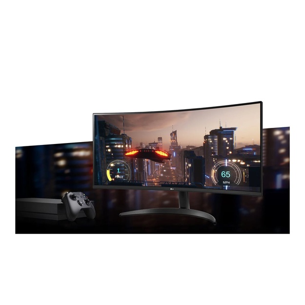 LG 34WR50QC-B.AEU 34inch VA Curved UW QHD 21:9 100Hz 3000:1 300cd/m 5ms 2xHDMI 2.0 DP HDR10 AMD FreeSync Black