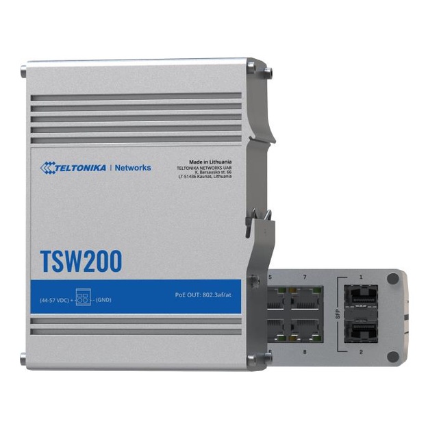 Switch|TELTONIKA|TSW200|PoE ports 8|240 Watts|TSW200