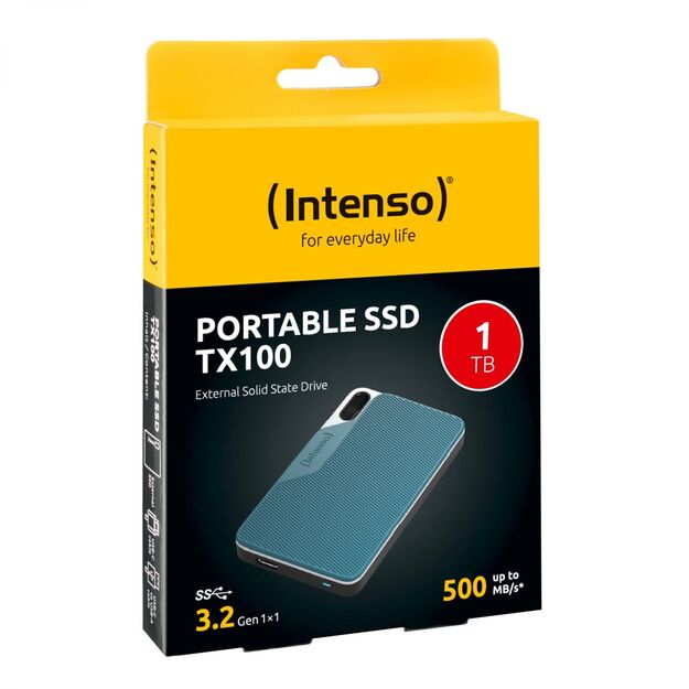 External SSD|INTENSO|TX100|1TB|USB-C|3826460 1