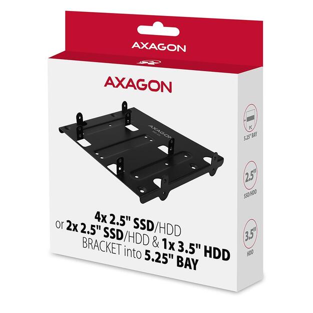 SSD ACC BRACKET 2.5 /3.5  TO/5.25  RHD-435 AXAGON 1