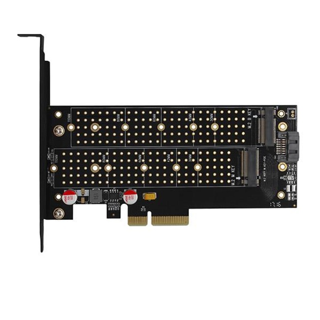 SSD ACC ADAPTER NVME/SATA/M.2/PCIE SP&LP PCEM2-DC AXAGON