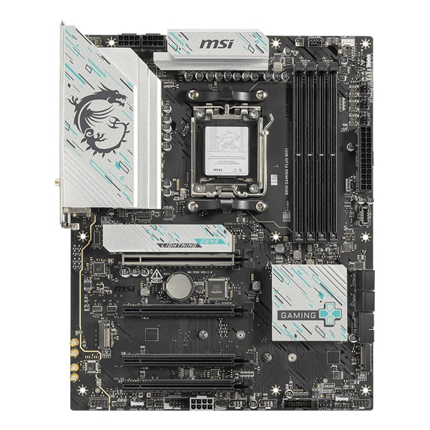 Mainboard|MSI|AMD B850|SAM5|ATX|Memory DDR5|Memory slots 4|4xPCI-Express 16x|3xM.2|1xDisplayPort|1xAudio-In|1xAudio-Out|1xMicrophone|4xUSB 2.0|2xUSB 3.2|2xUSB-C|1xOptical S/PDIF|1xRJ45|B850GAMINGPLUSWIFI