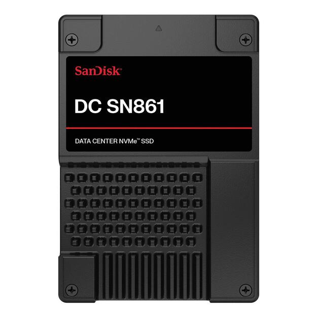 SSD|SANDISK|DC SN861|3.84TB|U.2|PCIe Gen5|NVMe|Write speed 7200 MBytes/sec|Read speed 13700 MBytes/sec|15mm|SDS6BA138PSP9X30TS2526 2