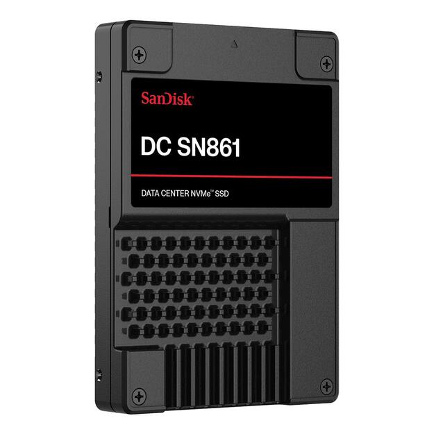 SSD|SANDISK|DC SN861|3.84TB|U.2|PCIe Gen5|NVMe|Write speed 7200 MBytes/sec|Read speed 13700 MBytes/sec|15mm|SDS6BA138PSP9X30TS2526 3