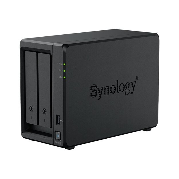SYNOLOGY DS725+ 2-Bay Diskstation AMD Ryzen Embedded R1600 4GB DDR4 ECC SODIMM