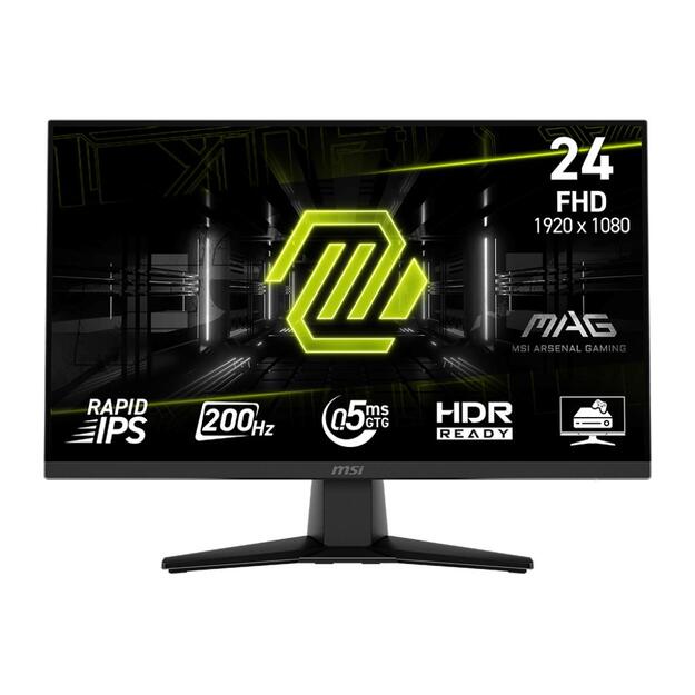 LCD Monitor|MSI|MAG 242F|23.8 |Gaming|Matte|Panel IPS|1920x1080|16:9|200Hz|0.5 ms|Colour Black|MAG242F