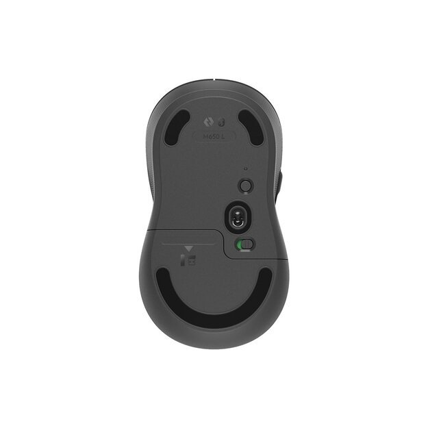 LOGITECH Signature M650 Mouse optical 5 buttons wireless Bluetooth 2.4 GHz Bolt USB receiver graphite 7