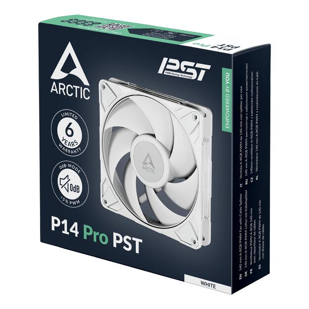 CASE FAN 140MM P14 PRO PST/WHT ACFAN00317A ARCTIC 5