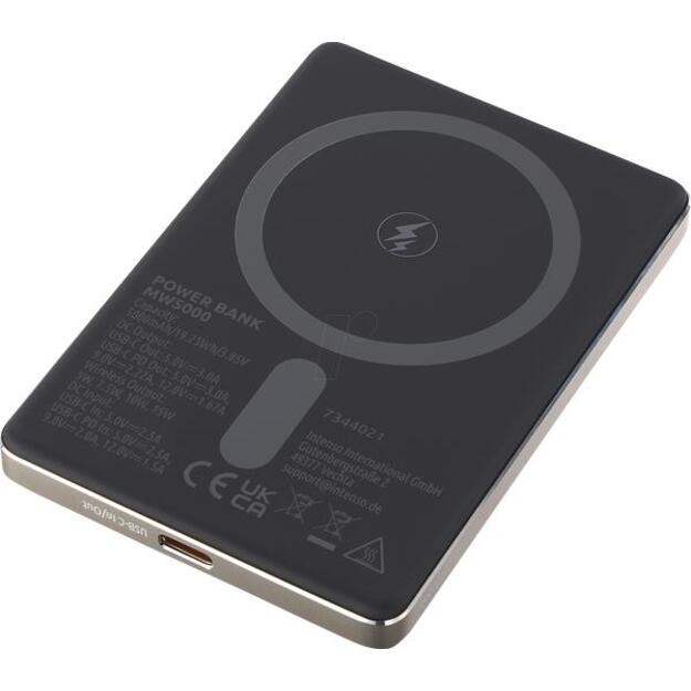 POWER BANK USB 5000MAH MAG/CHAMPAGNE 7344021 INTENSO 4