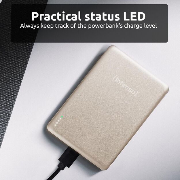 POWER BANK USB 5000MAH MAG/CHAMPAGNE 7344021 INTENSO