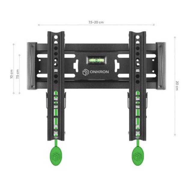 TV SET ACC WALL MOUNT /17-43 /BLACK TM4-B ONKRON