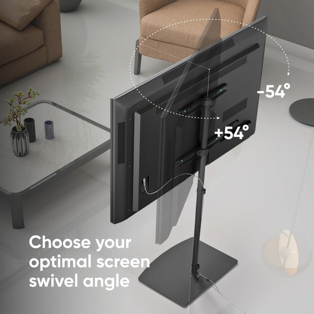 TV SET ACC FLOOR STAND /30-60 /BLACK TS5065-B ONKRON
