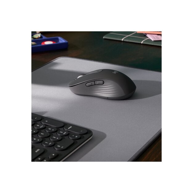 LOGITECH Signature M650 L for Business Mouse right-handed 5 buttons wireless Bluetooth 2.4 GHz Bolt USB receiver 6