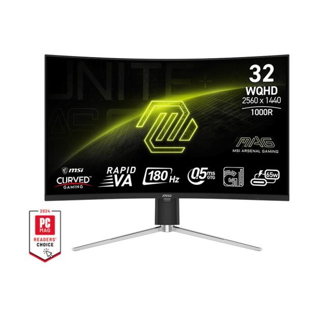 LCD Monitor|MSI|MAG 325CQRF QD E2|31.5 |Gaming/Curved|Panel VA|2560x1440|16:9|180 Hz|0.5 ms|Colour Black|MAG325CQRFQDE2