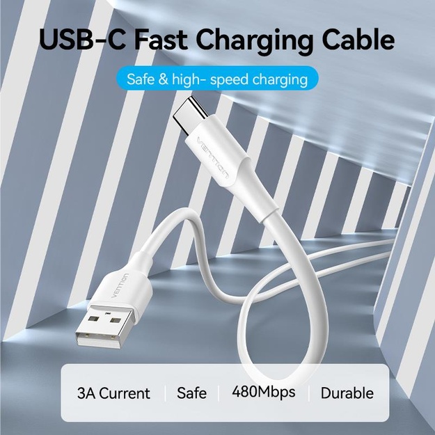 CABLE USB-C TO USB2.0/1.5M WHITE CTHWG VENTION