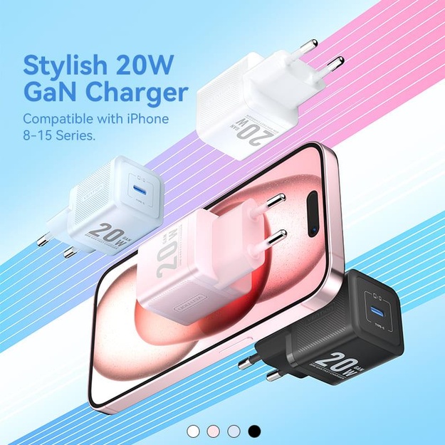 MOBILE CHARGER WALL 20W USB-C/1P WHITE FEPW0-EU VENTION