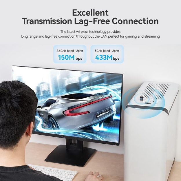 WRL ADAPTER USB 2.4G/5G WI-FI/KDSB0 VENTION