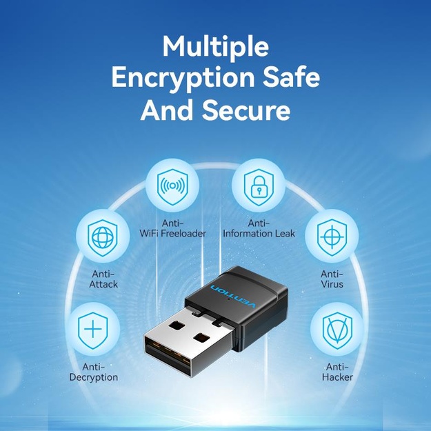 WRL ADAPTER USB 2.4G/5G WI-FI/KDSB0 VENTION