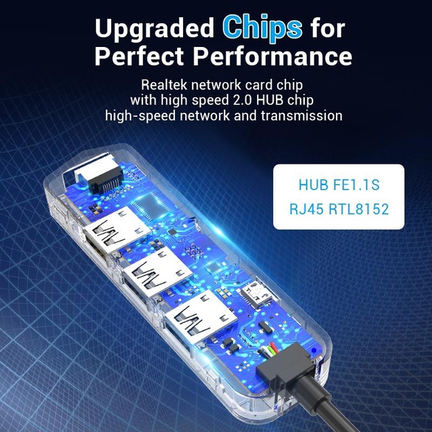 I/O HUB USB2.0 3PORT/0.15M CHPBB VENTION