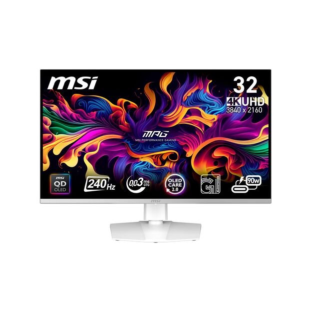 Monitor|MSI|MPG 321URXW QD-OLED|31.5 |Gaming/4K|Panel QD-OLED|16:9|240 Hz|0.03 ms|MPG321URXWQD-OLED 44