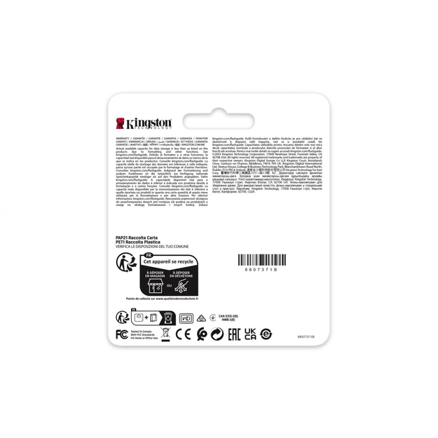 MEMORY SDHC 8GB C10/SDIT/8GB KINGSTON