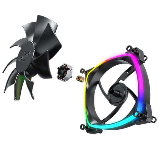 CASE FAN 120MM/AX120 PWM BLACK 3 IN 1 MONTECH