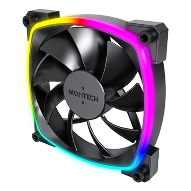 CASE FAN 120MM/AX120 PWM BLACK 3 IN 1 MONTECH