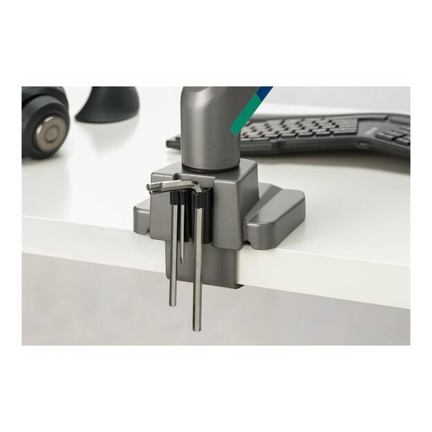 KENSINGTON SmartFit dual monitor arm with crossbar and handle 6