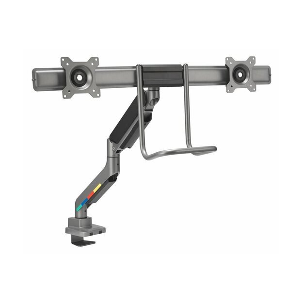 KENSINGTON SmartFit dual monitor arm with crossbar and handle 2