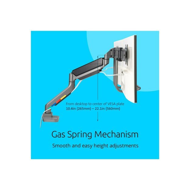 KENSINGTON SmartFit dual monitor arm with crossbar and handle 14