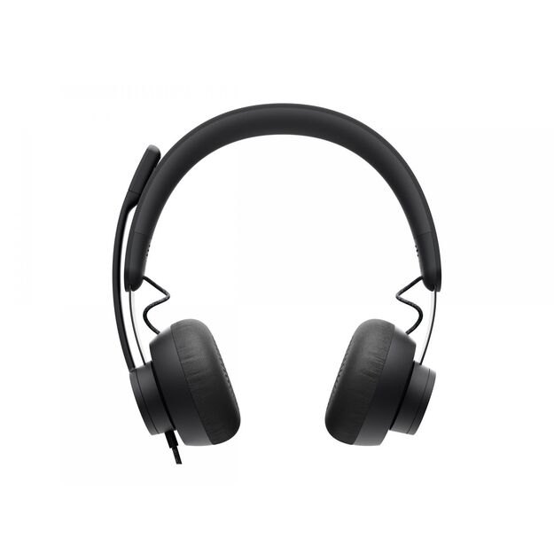 LOGITECH Zone Wired Headset on-ear wired USB-C graphite
