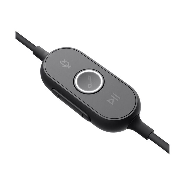 LOGITECH Zone Wired Headset on-ear wired USB-C graphite