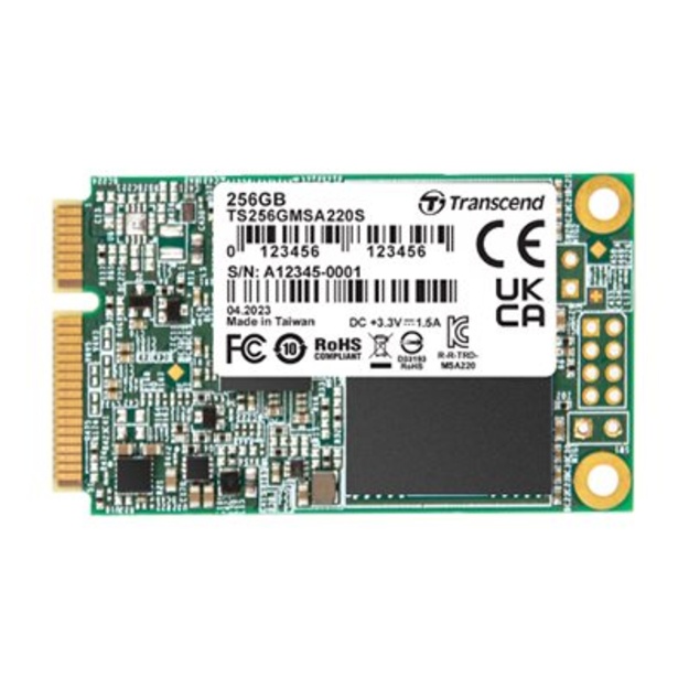 TRANSCEND 256GB mSATA SSD SATA3 3D TLC