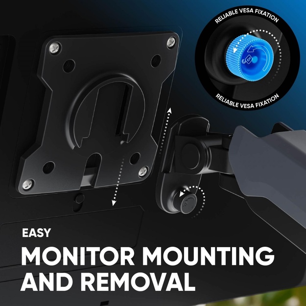 MONITOR ACC DESK MOUNT/17-45  GRAPHITE G95-G ONKRON