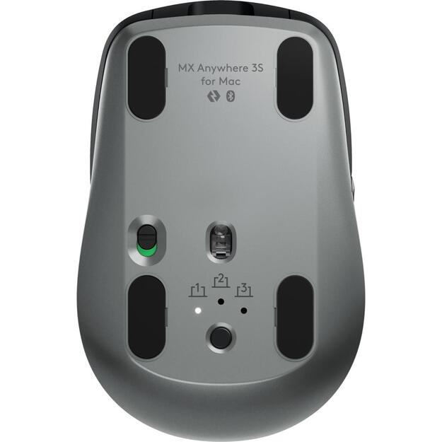 MOUSE USB MX ANYWHERE 3S MAC/SPACE GREY 910-006947 LOGITECH