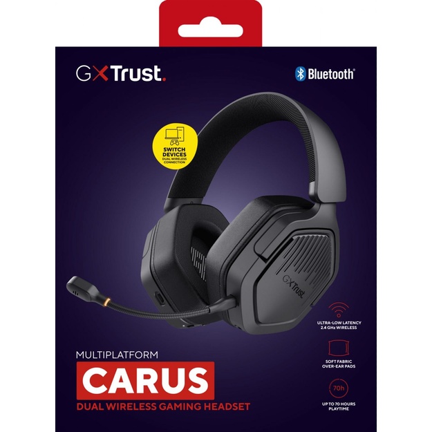 HEADSET GXT493 CARUS/BLACK 25491 TRUST