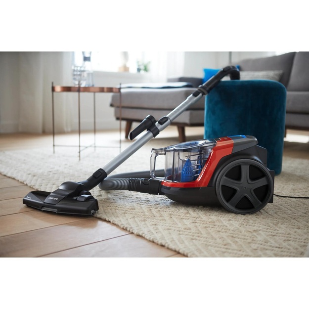 Vacuum Cleaner|PHILIPS|FC9330/09|Canister/Bagless|900 Watts|Capacity 1.5 l|Noise 76 dB|Black / Red|Weight 4.5 kg|FC9330/09