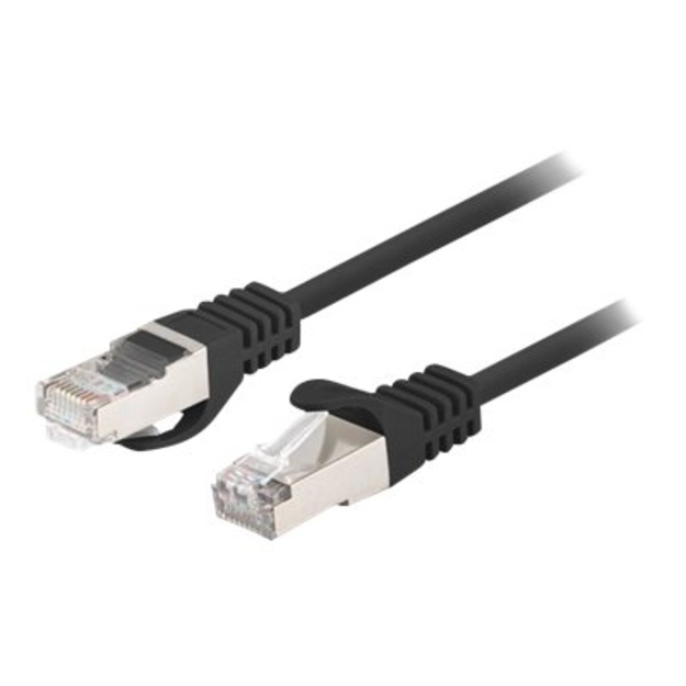 LANBERG Patchcord Cat.6 FTP 0.5m black 10-pack