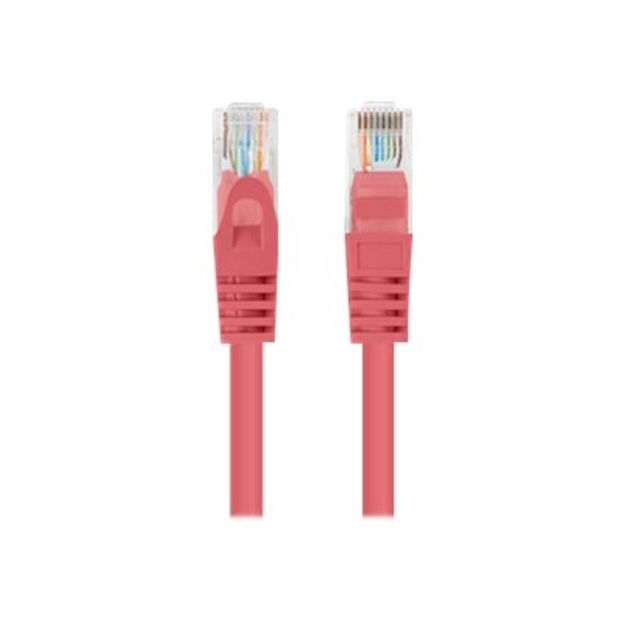 LANBERG Patchcord Cat.6 UTP 0.25m red 10-pack