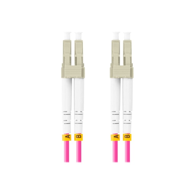 LANBERG Fiber optic patchcord MM LC/UPC-LC/UPC DX OM4 15m