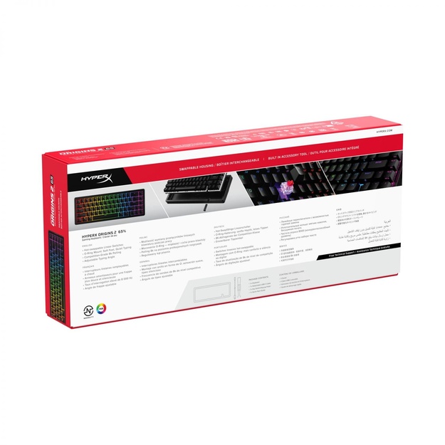 KEYBOARD ORIGINS 2 65 RGB/BLACK B4QS3AA#ABA HYPERX