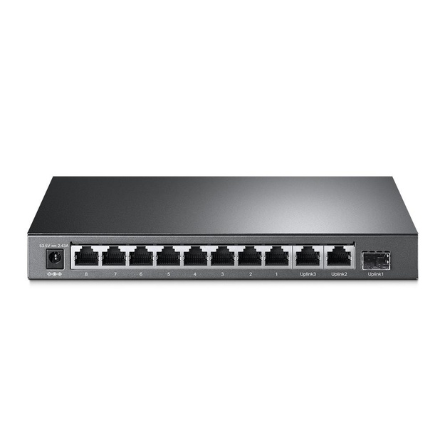 Komutatorius TP-LINK TL-SL1311MP 1x10Base-T 100Base-TX PoE+ ports 8 124W