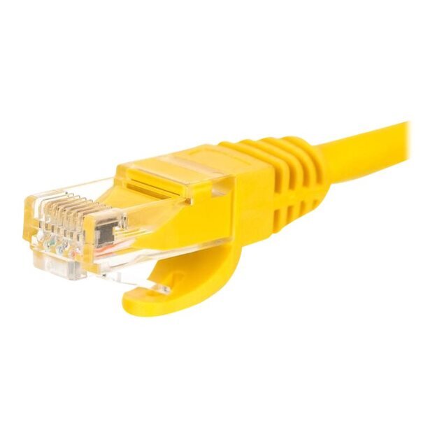 NETRACK BZPAT0P56Y Netrack patch cable RJ45, snagless boot, Cat 6 UTP, 0.5m yellow